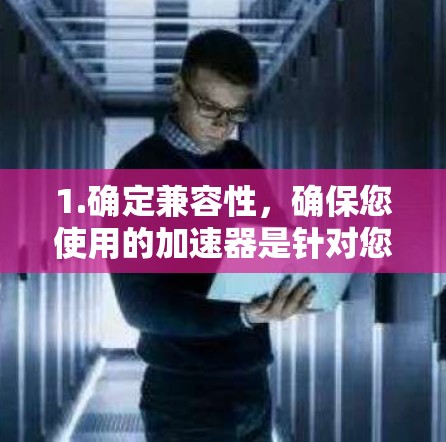 1.确定兼容性，确保您使用的加速器是针对您平台和网络的。例如，某些加速器可能针对特定设备或网络类型（如Wi-Fi或移动设备）