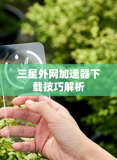 三星外网加速器下载技巧解析