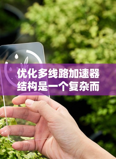 优化多线路加速器结构是一个复杂而多维度的问题,需要综合考虑多个因素。以下是一个有条理的优化步骤指南