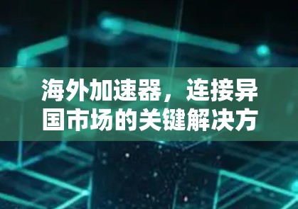 海外加速器,连接异国市场的关键解决方案
